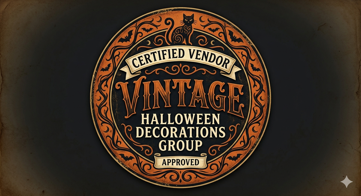Group Vendor Badges For  Facebook Advertising - Vintage Halloween Decorations